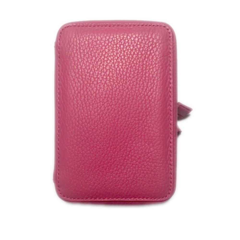 Trish McEvoy Pink Leather Petite Planner Case NIB